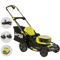 Ryobi RY18LMX46A-250 - Tondeuse &agrave; gazon &agrave; batterie - 2x 18V/5Ah - Largeur de coupe 46 cm