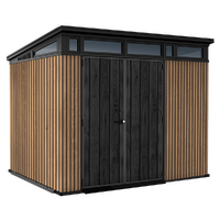Keter Signature Venetian 9x7 - Abri de jardin - Avec porte &agrave; double battant - 277x218x226 cm