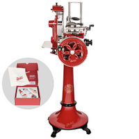 BERKEL B2 Rouge - Trancheuse à volant avec socle - À lames en acier chromé de 265 mm