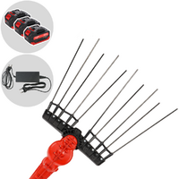 Aima Twigo Sans Fil - Peigne vibreur &eacute;lectrique &agrave; batterie - Perche fixe en aluminium - 3 x 21V 5,2Ah