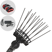 Aima Twist Plus Sans Fil - Peigne vibreur &eacute;lectrique &agrave; batterie - Perche t&eacute;lescopique en aluminium 195-300 cm - 2 x 21 V 5,2 Ah