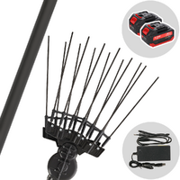 Aima Twist Plus Cordless - Peigne vibreur électrique à batterie - Perche fixe en aluminium - 250 cm - 2 x 21 V 5.2 Ah