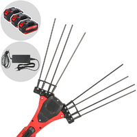 Aima Giulia Sans Fil - Peigne vibreur &eacute;lectrique &agrave; batterie - Tige fixe en carbone - 3 x 21V 5,2Ah