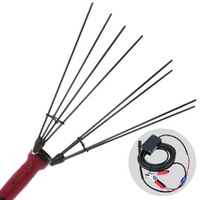 ARCHMAN AB01 - Peigne vibreur &eacute;lectrique avec perche t&eacute;lescopique - 220-315 cm - Avec c&acirc;ble pour connexion &agrave; batterie 12 V