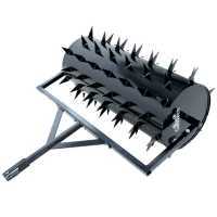 Rouleau compacteur dent&eacute; 92 cm - a&eacute;rateur tract&eacute; en acier pour tondeuse autoport&eacute;e