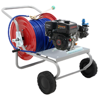 Kit motopompe thermique pour pulv&eacute;risation avec chariot - Comet MTP MC 25 - Pour produits chimiques et acides