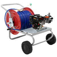 Kit motopompe thermique pour pulv&eacute;risation avec chariot - Comet MTP P40/20 SC 4T - Pour produits chimique et acides