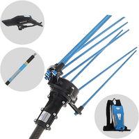 Campagnola HERCULES 58V - Perche en carbone - 290 cm - Peigne vibreur &eacute;lectrique &agrave; batterie - Batterie &agrave; dos incluse