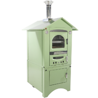 Clementi Smart - Four &agrave; bois pour pizza d'ext&eacute;rieur - 80 x 45 cm - Vert