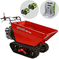 Benassi M503E DH - Brouette motoris&eacute;e &agrave; batterie avec moteur EGO - 2x 56V 12Ah - Basculement hydraulique