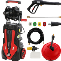 GeoTech Blasty 180 - Nettoyeur haute pression avec lance professionnelle + Kit patio et d&eacute;boucheur - 180 bar - 450 l/h