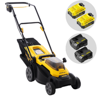 Stanley SCMWP3701M2-QW - Tondeuse à gazon à batterie - 36 V - 2 x 18 V 4,0 Ah - Largeur de coupe 37 cm