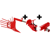 Butteur AS1-5 avec ailes arracheuses de pommes de terre et attache rapide réglable avec barre porte-outils - Pour motoculteurs de 6 à 10 CV