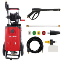 GeoTech Typhoon 220 &ndash; Nettoyeur haute pression avec lance professionnelle et kit d&eacute;bouche-canalisations &ndash; 220 bar &ndash; 510 l/h