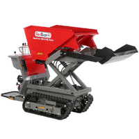 GeoTech-Pro GeoPorter 580 DHSL Hydro - Brouette motoris&eacute;e avec benne &eacute;l&eacute;vatrice &agrave; pantographe - Transmission hydrostatique