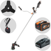 Worx Nitro WG082E - D&eacute;broussailleuse &agrave; batterie - 20 V - 4 Ah