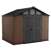 Keter Stronghold 10x8 - Abri de jardin - Avec porte à double battant - 305 × 243 × 251 cm