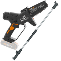 Worx WG326E.9 - Élagueuse sur batterie + perche de rallonge de 125 cm - SANS BATTERIE NI CHARGEUR