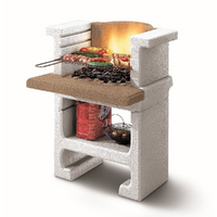 Palazzetti Trani - Barbecue en ma&ccedil;onnerie &agrave; bois et &agrave; charbon