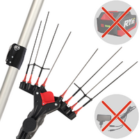 Castellari Vertigo XL 18 12 V - Peigne vibreur 280/410 cm à batterie au lithium - Perche télescopique en aluminium - SANS BATTERIE NI CHARGEUR