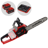 Einhell GE-LC 36/35 Li - Tron&ccedil;onneuse &eacute;lectrique &agrave; batterie 2 x 18 V 5-8 Ah - Guide de 35 cm
