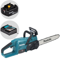 Makita DUC357Z - Tronçonneuse électrique à batterie - 18 V 6 Ah - Guide de 35 cm
