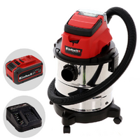 Einhell TC-VC 18/20 Li - Aspirateur eau et poussi&egrave;re &agrave; batterie - 18V 5-8 Ah