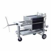 Enotecnica Pillan FC43 - Filtre &agrave; plaques professionnel FC43 de 30 cartons 40x40 cm - ch&acirc;ssis/pompe acier INOX