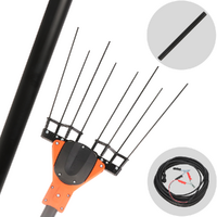 Bahco BCL53FP - Peigne vibreur électrique 220/290 cm à batterie de type automobile avec câble inclus - Perche fixe en carbone + rallonge
