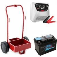 Kit complet : chariot m&eacute;tallique + batterie 70 Ah + chargeur de batterie Telwin Touring 18