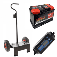 Kit complet: chariot Volpi + batterie 95 Ah + chargeur de batterie Telwin TOURING 18