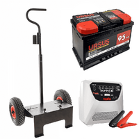 Kit complet: chariot Volpi + batterie 95 Ah + chargeur de batterie Telwin TOURING 18