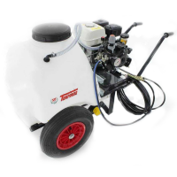 Groupe motopompe de pulv&eacute;risation Comet APS 41 - Honda GP 160 et chariot avec cuve 120 L avec crochet