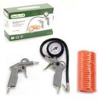 Kit Accessoires pneumatiques 3 pi&egrave;ces pour compresseur &ndash; GeoTech