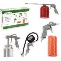 Kit Accessoires pneumatiques 5 pi&egrave;ces pour compresseur &ndash; GeoTech