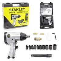 Kit d'accessoires visseuse &agrave; impulsion - 17 pi&egrave;ces pour compresseur - Stanley