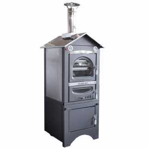 Four &agrave; pizza &agrave; bois en acier inox d'ext&eacute;rieur Agrieuro Minimus 50 EXT - ventil&eacute;