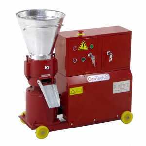 Machine &agrave; pellets Triphas&eacute;e 5,3 CV GeoTech - Fabrication de pellet pour le chauffage